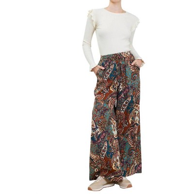 Women's High elasticized waist pants - current air