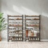 Shoe Rack, 8-Tier Shoe Organizer, Metal Shoe Storage, Entryway, Set of 2, 4-Tier Stackable Shoe Shelf, with Adjustable Flat or Angled Shelves - 4 of 4