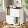 ONWITH Double Cat Litter Box Enclouse,Cat Litter Box Enclosure for 2 Cats - 3 of 4