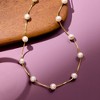 Ross-Simons 6-6.5mm Cultured Pearl Station Necklace in 18kt Gold Over Sterling - 3 of 4