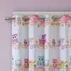 Striking Sara Adorable Owl Print Kids' Blackout Window Panel - 3 of 4