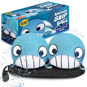 Activ Life 2 Pack Ultimate Skip Ball - Water Bouncing Ball, Create Memories with Friends & Family at The Beach or Pool, Whale - 1 of 4