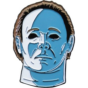 Trick or Treat Studios Adult Halloween 4 Michael Myers Mask Enamel Painted Lapel Pin - Blue - 1 of 1