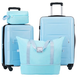 YONWAY Luggage sets, Expanable Spinner Wheel, ABS Lightweight Suitcase with TSA Lock - 1 of 4