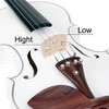AZL1 Life Concept Orchestral String Instruments 4/4 Professional Violin Outfit with Complete Accessory Collection, White, 31.5"*9.84"*4.92" - 3 of 4