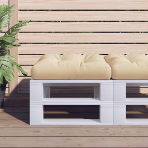 vidaXL Pallet Cushion Beige 19.7"x19.7"x4.7" Fabric - 1 of 4
