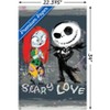 Trends International Disney Tim Burton's The Nightmare Before Christmas - Ink Scary Love Unframed Wall Poster Prints - 3 of 4