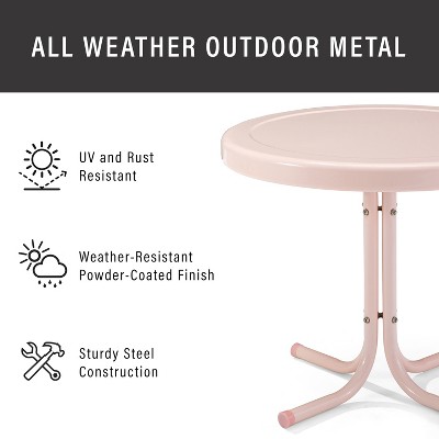 HomeStock Griffith Outdoor Metal Side Table