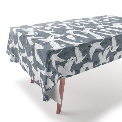 Heather Dutton Soaring Wings Steel Blue Grey Tablecloth - Deny Designs
