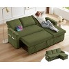 Vipbear 81" Sleeper Sofa Bed with Pull Out Bed, L Shaped Couch Sectional Sleeper Sofa - 2 of 4