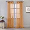 RT Designers Collection Cara Grommet Curtain Panel for Windows 54" x 84" Neon Orange - 2 of 4