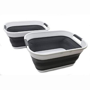 SAMMART 17.5L (4.6 Gallon) Collapsible/ Portable Washing Tub, Water Capacity 13.5L/3.5 Gallon - 1 of 4