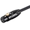 Monoprice XLR Female to 1/4 Inch TRS Male Cable - 3 Feet - Black | 16AWG, Gold Plated - Stage Right Series - 4 of 4