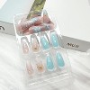 LOVELAY CREATIONS Blue Medium Almond Summer Press-On Nails with Starfish Beads - 2 of 3