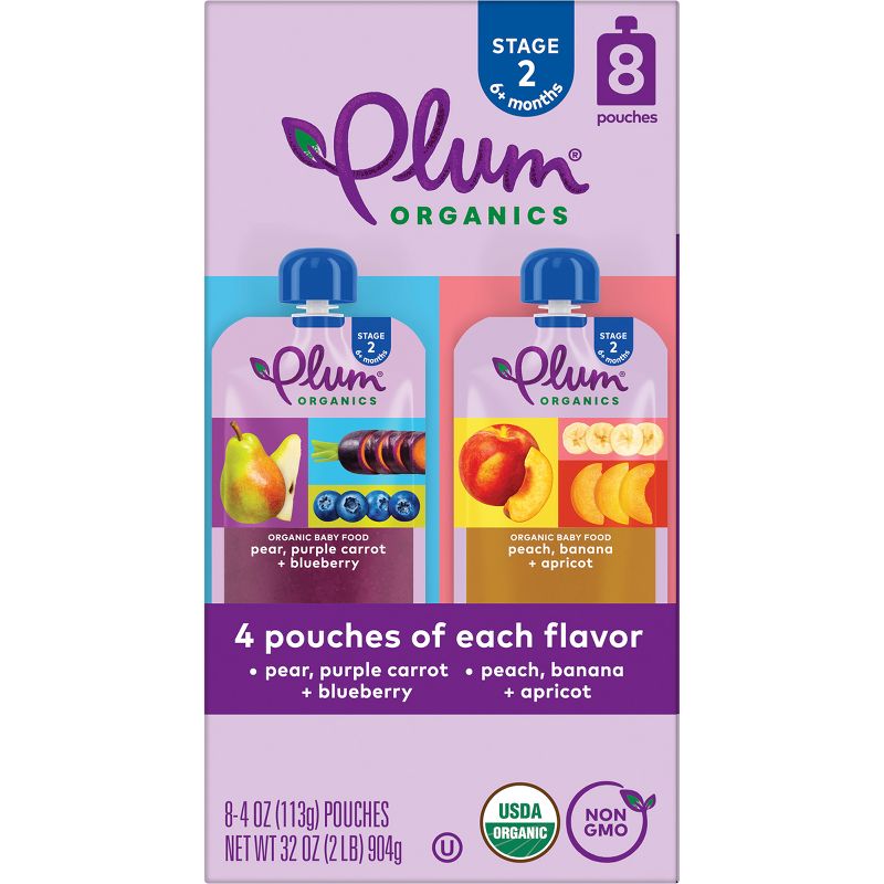 Plum Organics Baby Food Stage 2 - Variety Pack - 4oz, 6 of 13