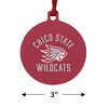 California State University Chico Wilcats Logo Aluminum Holiday Christmas Tree Ornament - 3 of 4