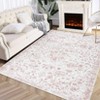 Washable Rugs Non Slip Vintage Area Rug for Living Room & Entryway - 2 of 4