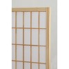 MAYEERTY 4 Panel Room Divider Privacy for Home Office Natural Wood Paper - 4 of 4