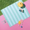 Mint Striped Picnic Blanket - Sun Squad™ - 2 of 4