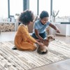 Area Rugs Boho Geometric Rugs for Living Room Carpet Washable Neutral Striped Indoor Area Rug Soft Low Pile Floor Rug for Bedroom - 4 of 4