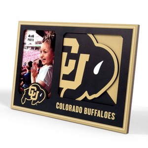 NCAA Colorado Buffaloes Logo 4" x 6" Picture Frame: MDF Tabletop Display - 1 of 4