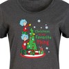 Women's - Dr. Seuss - Christmas Is A Family Thing Graphic T-shirt Dress - 2 of 4