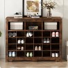 KTMBDW Shoe Cabinet, Console Table, Storage Organizer with 24 Shoe Cubbies and 3 Large Storage Cubbies for Entryway, Hallway, Living Room - 2 of 4