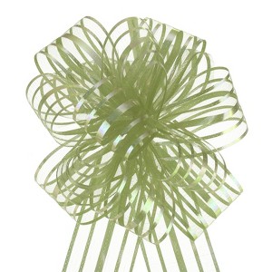 Unique Bargains Christmas Wedding Car Basket Gift Wrapping Big Organza Pull Bow 10 Pcs - 1 of 4