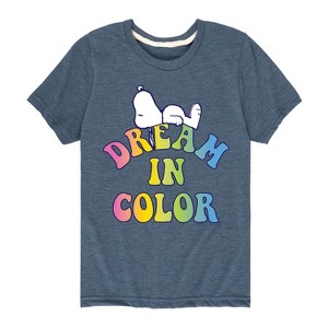 Boys' - Peanuts - Dream In Color Short Sleeve Graphic T-Shirt - 1 of 4
