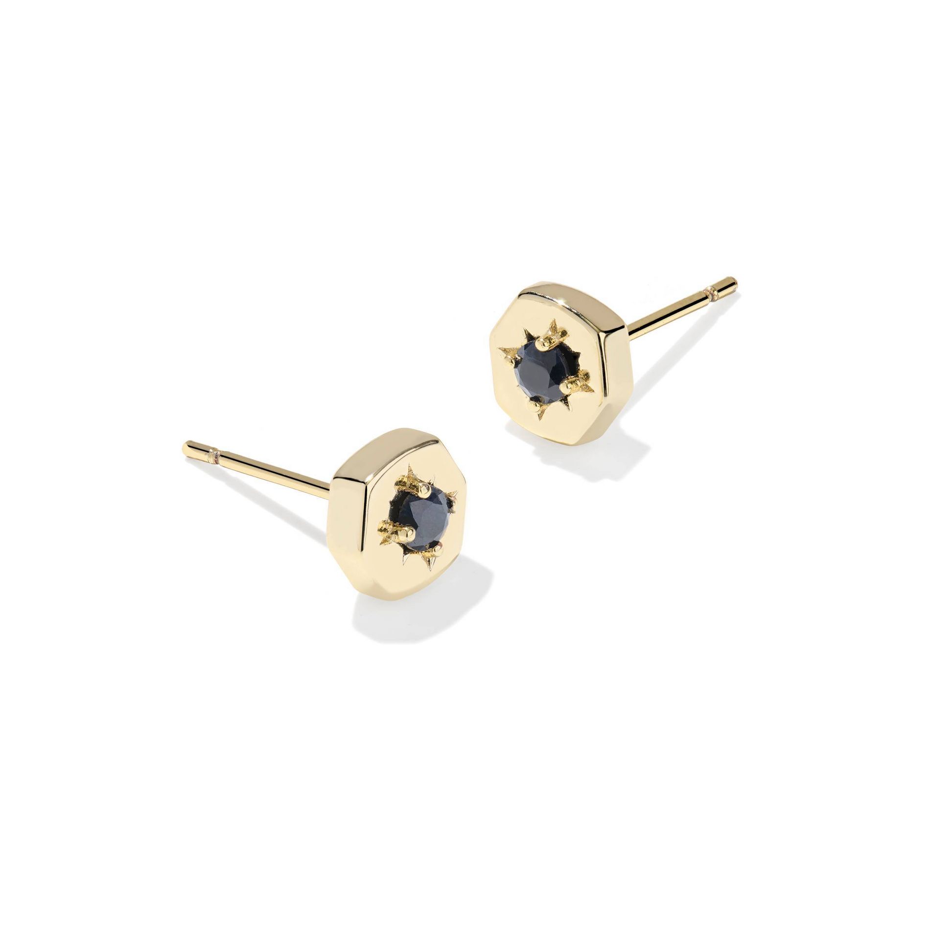 Kendra Scott Riley Stud Earrings - Gold/Blue