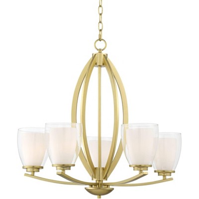 Stiffel Avira 27" Wide Soft Gold 5-Light Chandelier