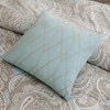 5 Pcs Elegant Casual Paisley Design Cotton Comforter Set,All Season Home Textile Alternative Down Cozy Bedding Set,Matching Shams - 3 of 4