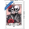 Trends International Tabz Jones - Skull and Roses Tarot Lovers Framed Wall Poster Prints - 3 of 4