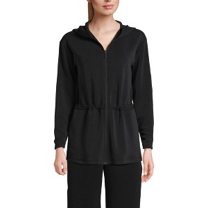 Lands' End Women's Long Sleeve Softest Touch Full Zip Tunic - 1 of 4