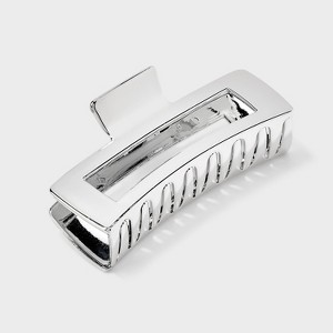 Jumbo Plastic Hair Claw Clip - Universal Thread™ Silver - 1 of 2