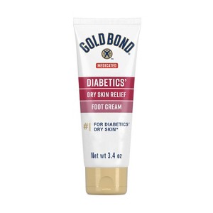 Gold Bond - Medicated Diabetics Dry Skin Relief Foot Cream, 3.4 Oz - 1 of 4