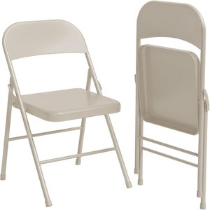 Set of 6,Metal Folding Chairs ,Padded Cushion and Back, Metal Chairs with Cushion and Durable Steel Frame, Indoor Outdoor Portable,Capacity - 1 of 4