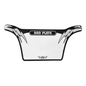 SE Bikes Rad Number Plate Black/Silver 10inx19.75in - 1 of 1