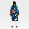 Boys' SpongeBob SquarePants Oversized Plush Hooded Sweatshirt - Blue - 2 of 3