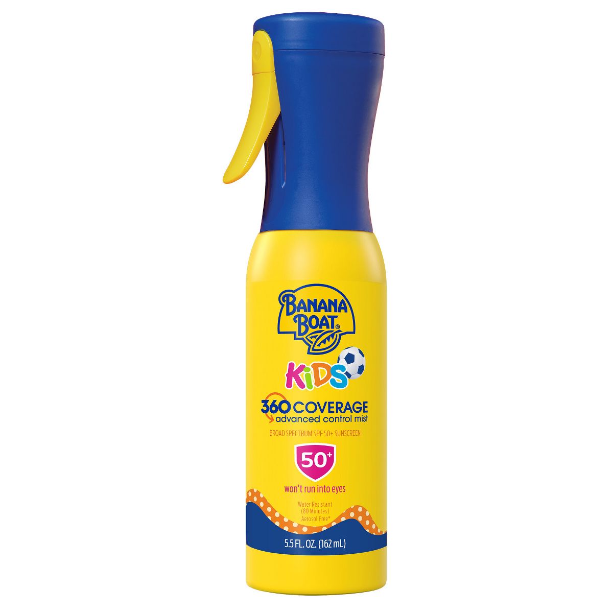 Banana Boat Kids' 360 Coverage Advanced Control Mist Sunscreen Sprayer - SPF 50 - 5.5 fl oz