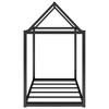CAVINAS Twin Size Floor Bed Modern House-Shaped Metal Bed Frame with Roof for Bedroom - 3 of 4