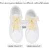 INSPIRE CHIC Sneakers Flat Snow Yarn Wide Transparent Shoe Laces 1" Width 2 Pairs - 2 of 4