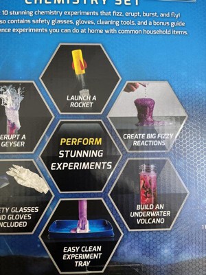 NATIONAL GEOGRAPHIC Stunning Chemistry Set - Mega Science Kit with 45 Easy  Experiments- Make a Volcano and Launch a Rocket, STEM Projects for Kids