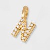 14K Gold Dipped Pearl Letter Charm - A New Day™ Gold - 2 of 2