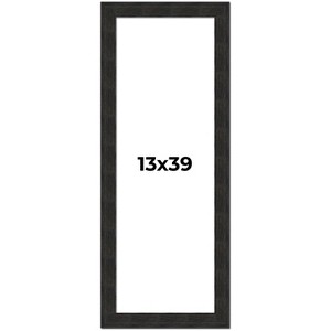 PosterPalooza | Panoramic Contemporary Black Picture Frame - UV Acrylic, Foam Board Backing, Hanging Hardware - 1 of 4