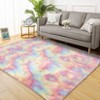 Modern 9'x12'Large Shag Area Rug Non Slip Fluffy Shaggy Rug Ultra-Soft Living Room Rug Colorful High Pile Non Shedding Furry Rug for Bedroom - 4 of 4