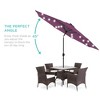 Best Choice Products 10ft Solar LED Lighted Patio Umbrella w/ Tilt Adjustment, UV-Resistant Fabric - image 2 of 4