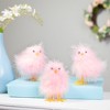 Northlight Furry Chicks Easter Figurines - 3.25" - Pink - Set of 3 - 2 of 4