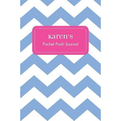 Karen's Pocket Posh Journal, Chevron - (Paperback)