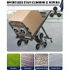 Clearance, 3 in 1 Folding Shopping Cart, Heavy Duty Stair Climber Dolly, 176 lbs-330LBS Capacity, 6 Wheels, 36L Grocery Laundry Cart - 3 of 4